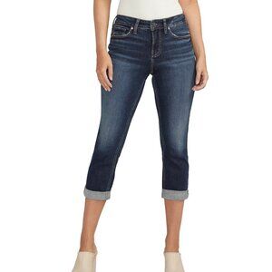 Silver Jeans Co. Suki Capri Dark Wash Women's Jean Size: W29/L22.5